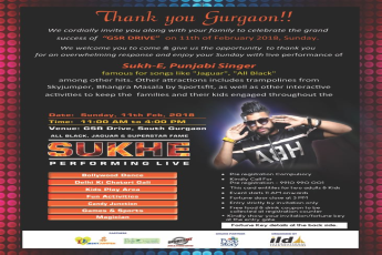 You are cordially invited to celebrate the grand success of ILD GSR Drive